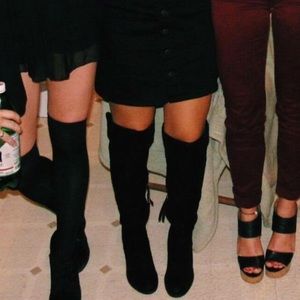 Knee high heel boots