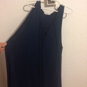 navy tank dress