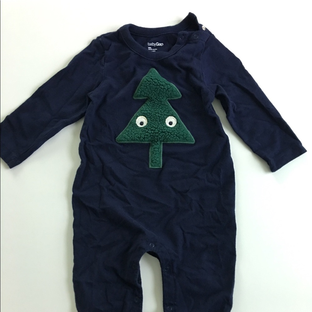 GAP Christmas Tree Romper (18-24 mos)