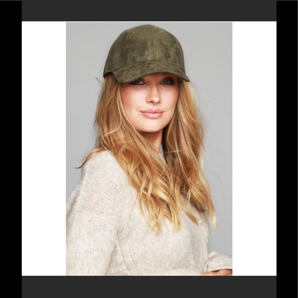 Vegan olive green baseball cap