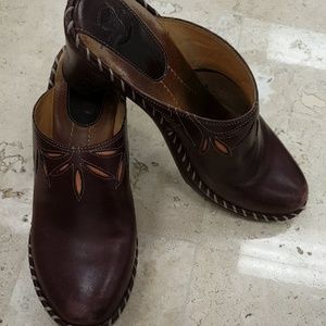 Frye leatherClog boots Mules
