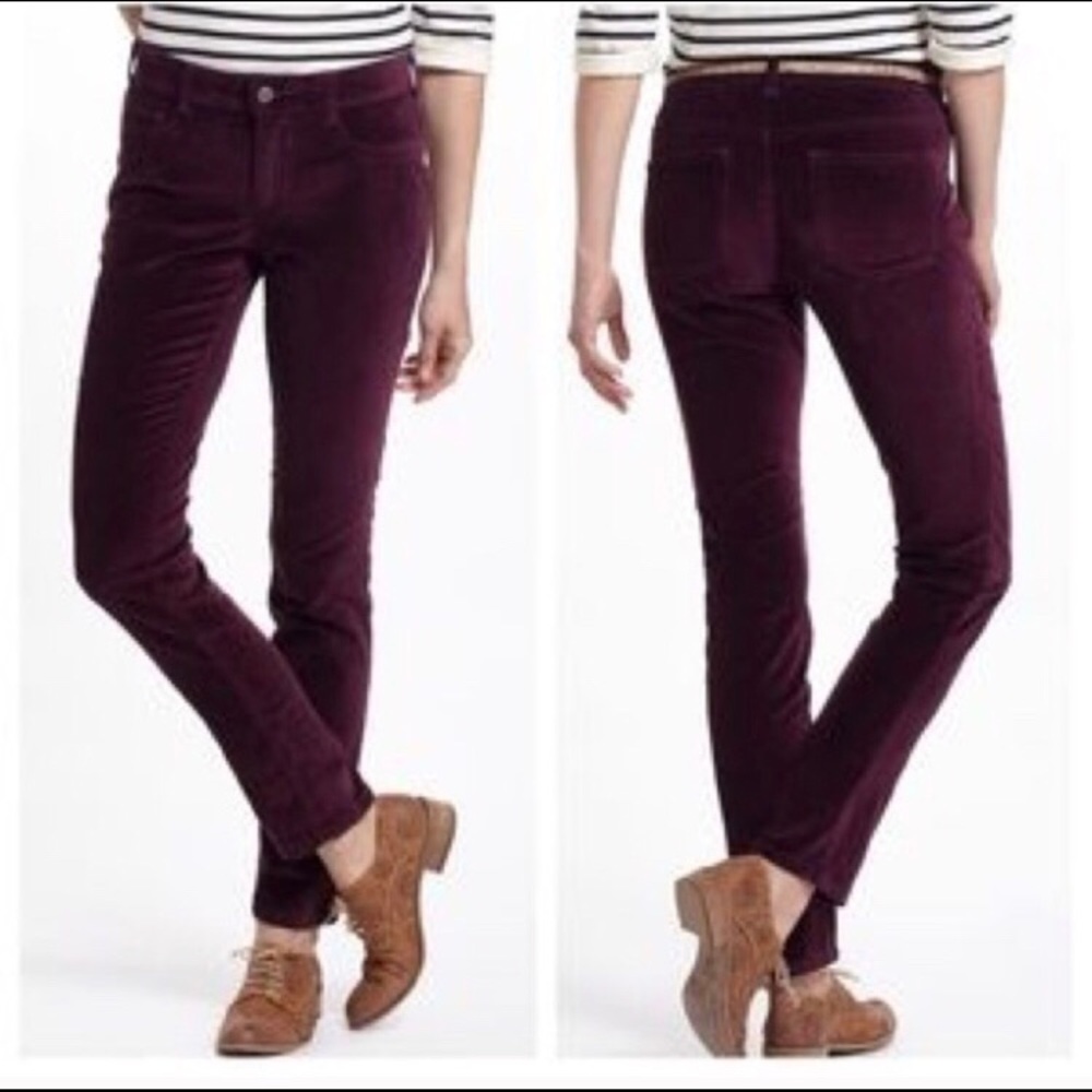 Anthtropologie Pilcro velvet leggings