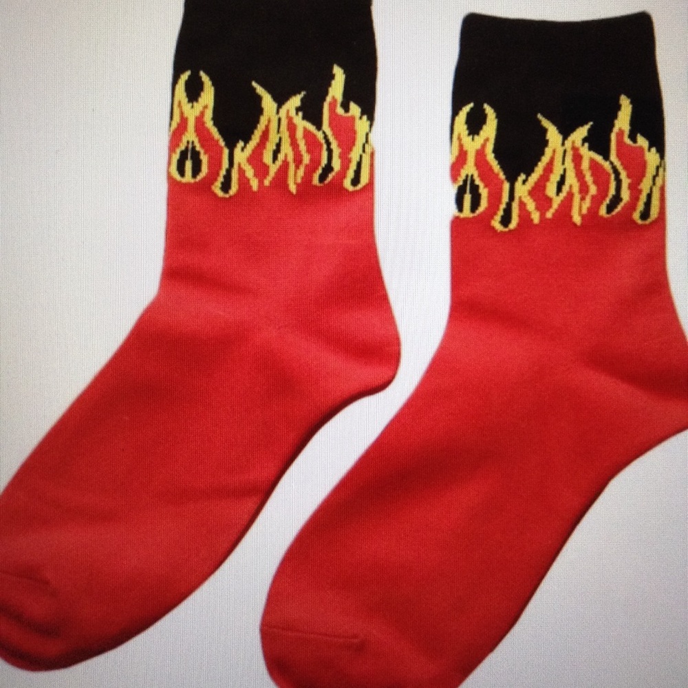 Fire Flame Socks