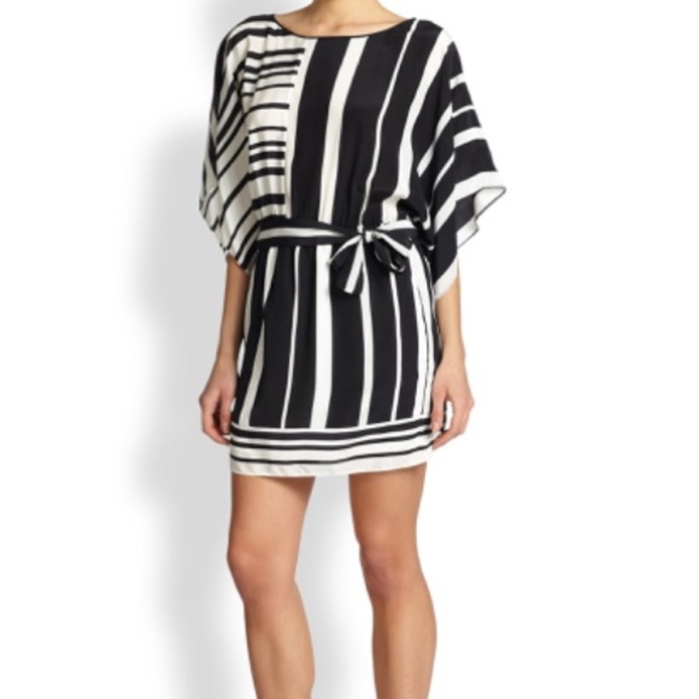 BCBGMAXAZRIA
Black Bre Striped Kimono Dress
