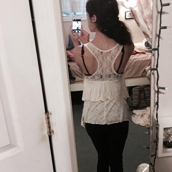 Off White Layered Tank Top - Picture 6 of 6