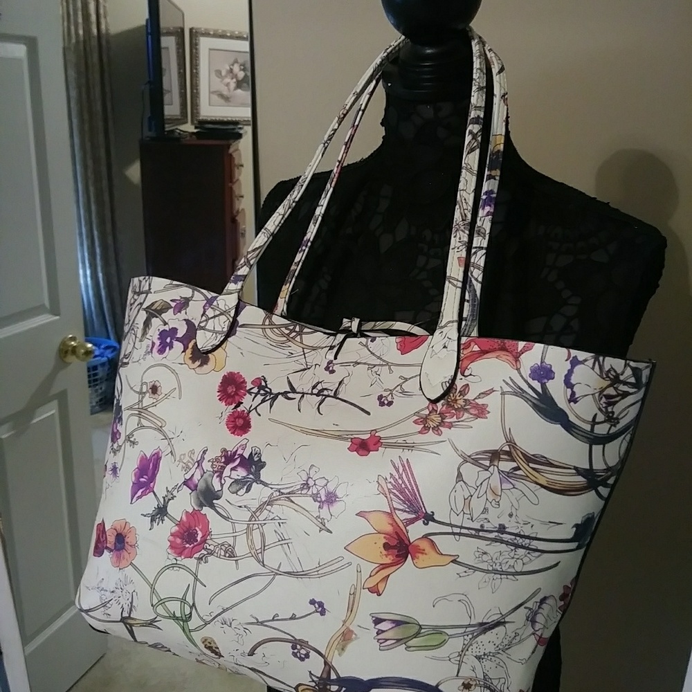 Floral flower handbag purse summer tote
