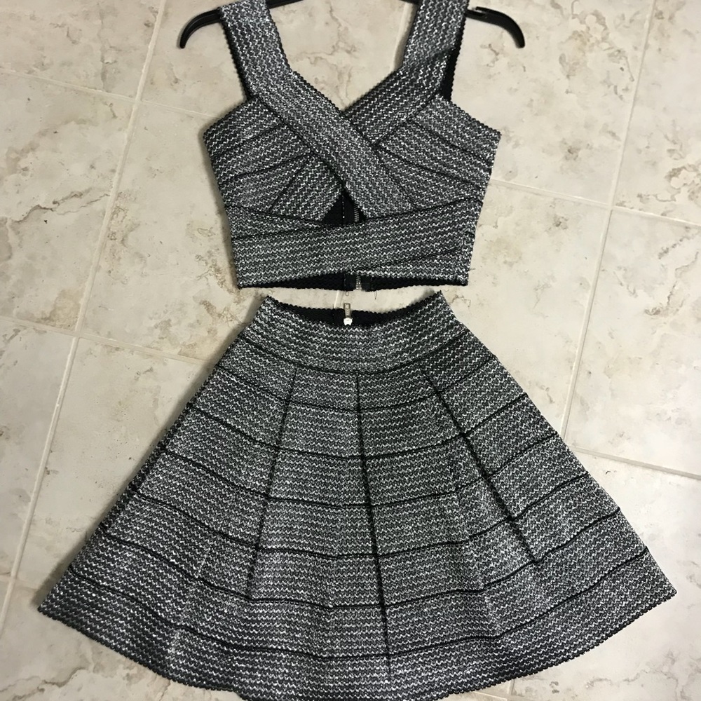 Charlotte Russe 2 piece Crop and Skirt, never worn
