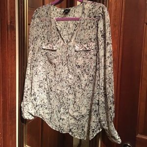 Mossimo multi colored print blouse