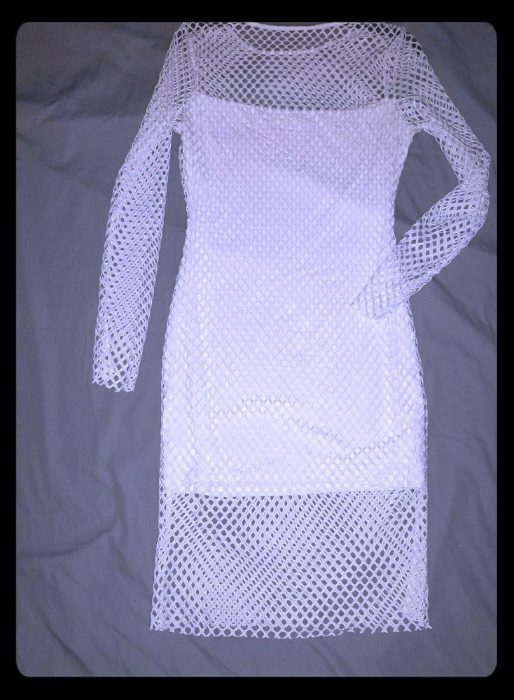 White netted dress [SZ-Med] NWOT