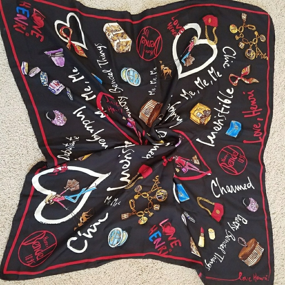 Henri Bendel silk scarf