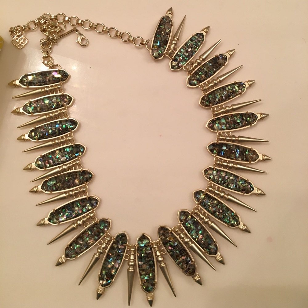 Kendra Scott crushed abalone necklace