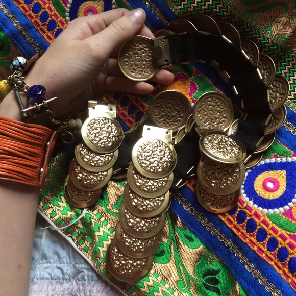 SOLD Platos GOLDEN GYPSY COIN Belt Dancer - Picture 2 of 6