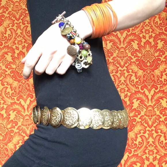 SOLD Platos GOLDEN GYPSY COIN Belt Dancer - Picture 3 of 6