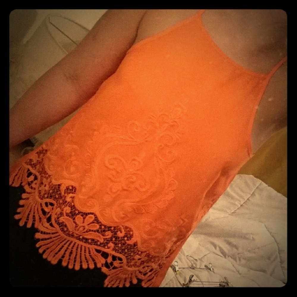 Beautiful bright orange tank