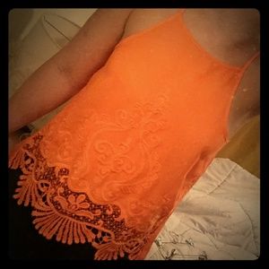 Beautiful bright orange tank