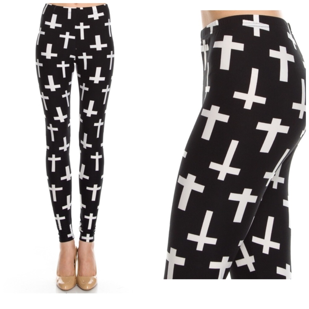 Cross leggings, NEW
