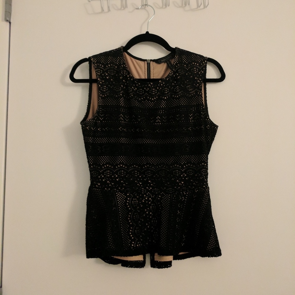 BCBG peplum top