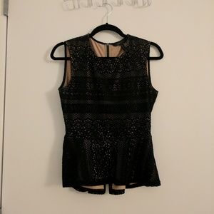 BCBG peplum top