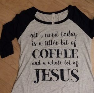 Coffee&Jesus Baseball T