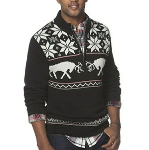 Chaps Mens XL Custom Fit 1/4 Zip Sweater