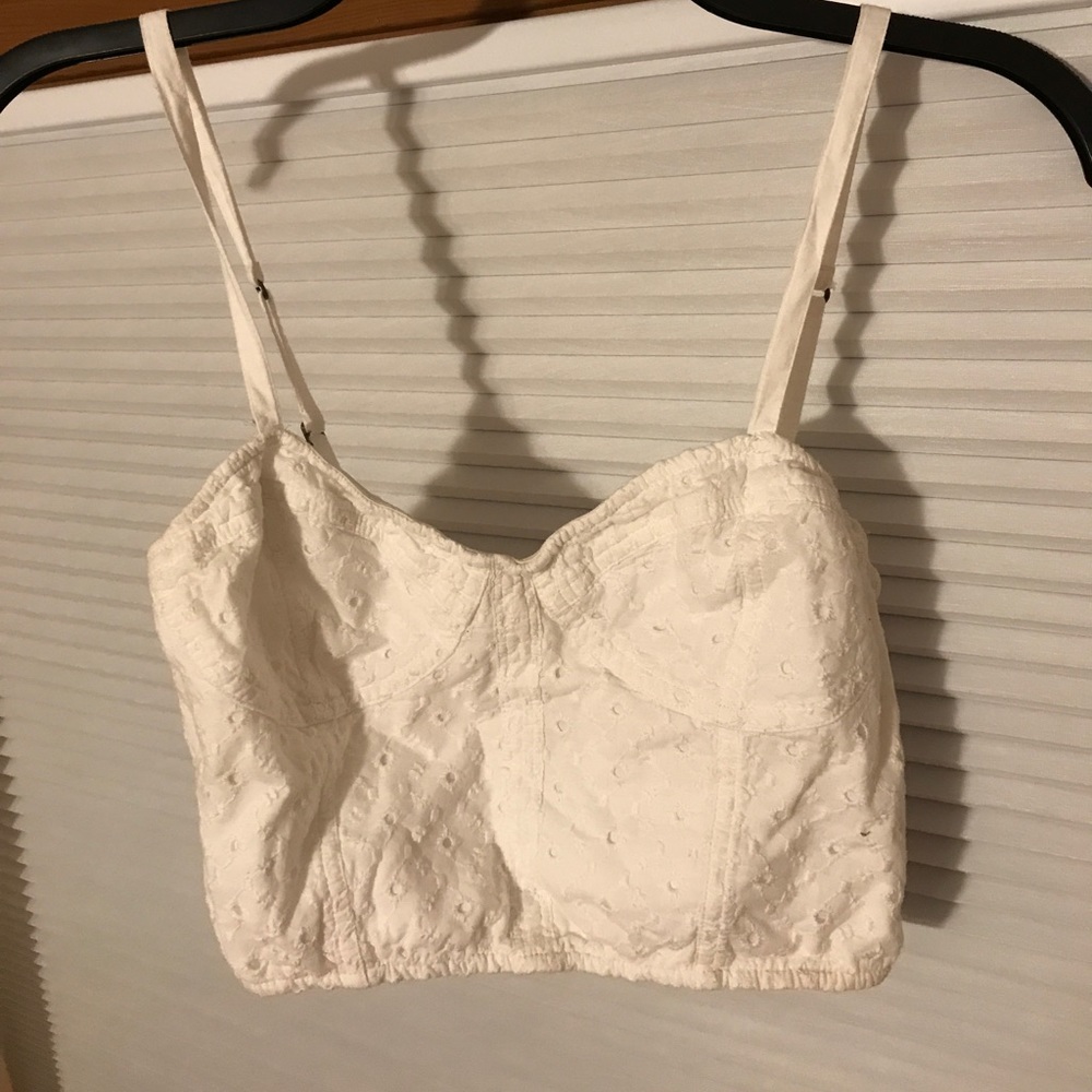 White crop top