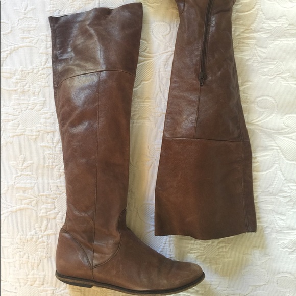 Steve Madden Shoes - Steve Madden Leather Over the Knee Boot Sz. 9.5