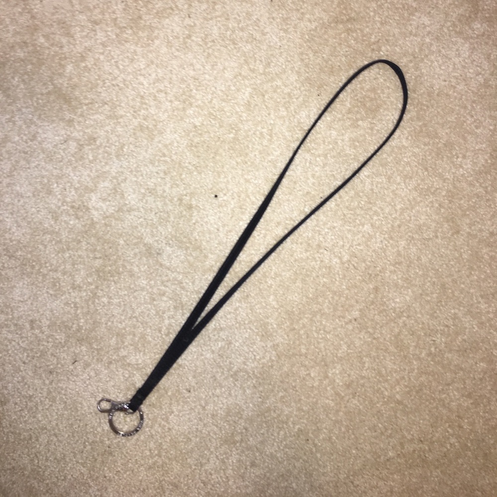 Black Vera Bradley lanyard strap