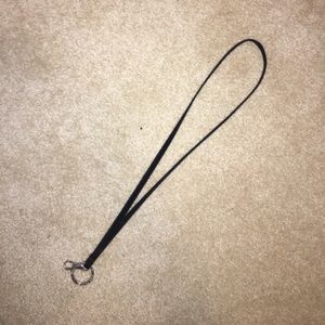 Black Vera Bradley lanyard strap