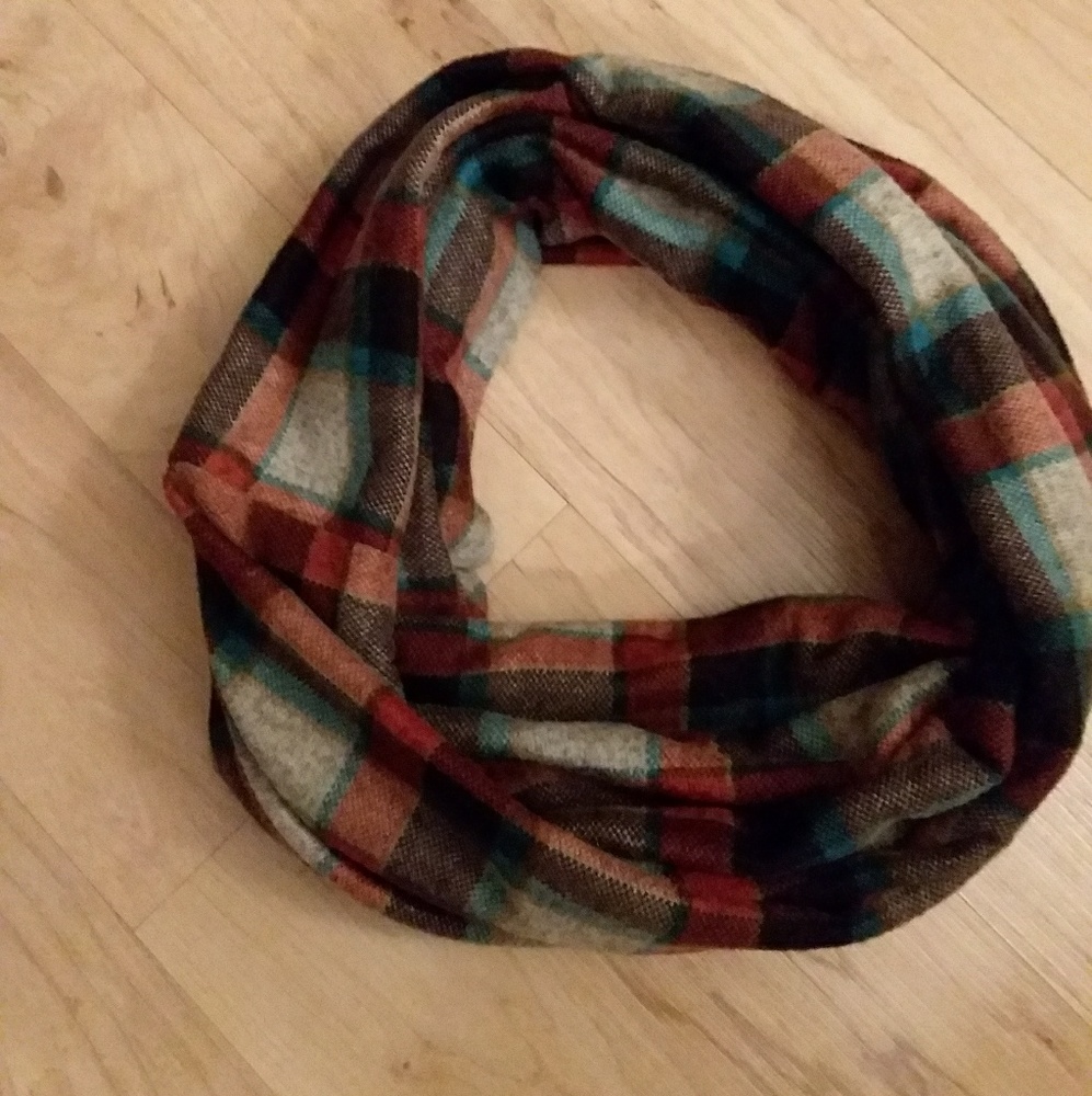 Plaid Infinity Scarf