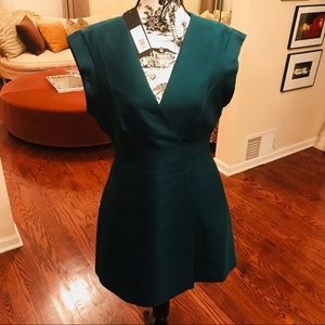 Halston heritage green dress size 6