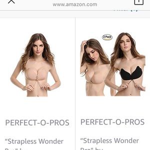 Strapless , backless cleavage enhancing bra