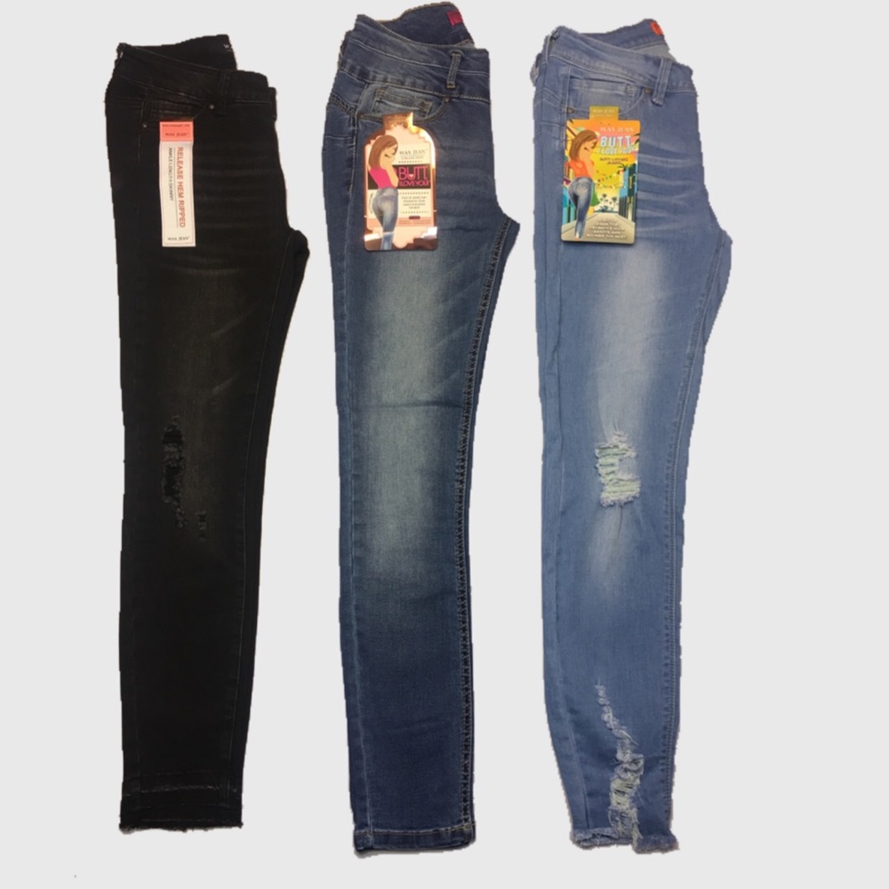 Push up Ripped Hem jeans - Picture 2 of 4