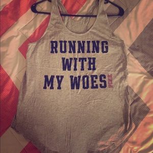 PINK Graphic Tank - Size Small