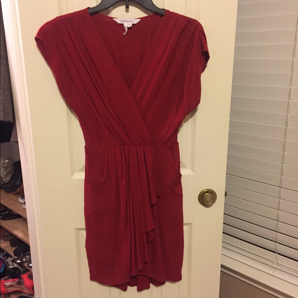 BCBG Generation red wrap dress