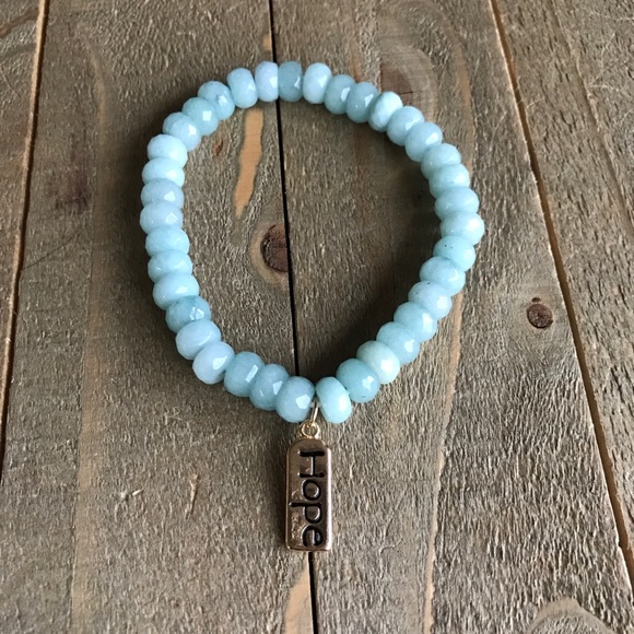 handmade Jewelry - 3 for $30 Handmade Jade Stone Hope Bracelet