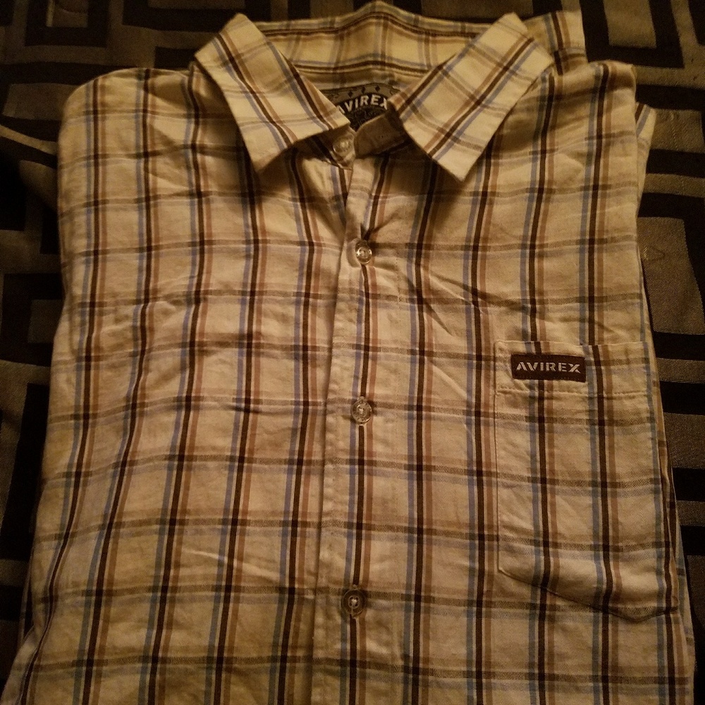 Short Sleeved Avirex button-up
