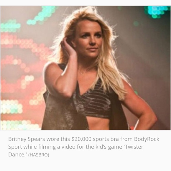 Bodyrock "DENISE" SPORTS BRA W/SWAROVSKI CRYSTALS! - Picture 6 of 8