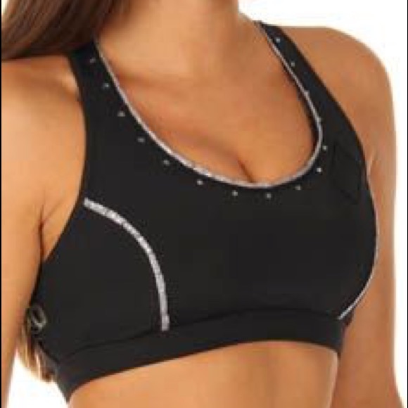 Bodyrock "DENISE" SPORTS BRA W/SWAROVSKI CRYSTALS! - Picture 2 of 8