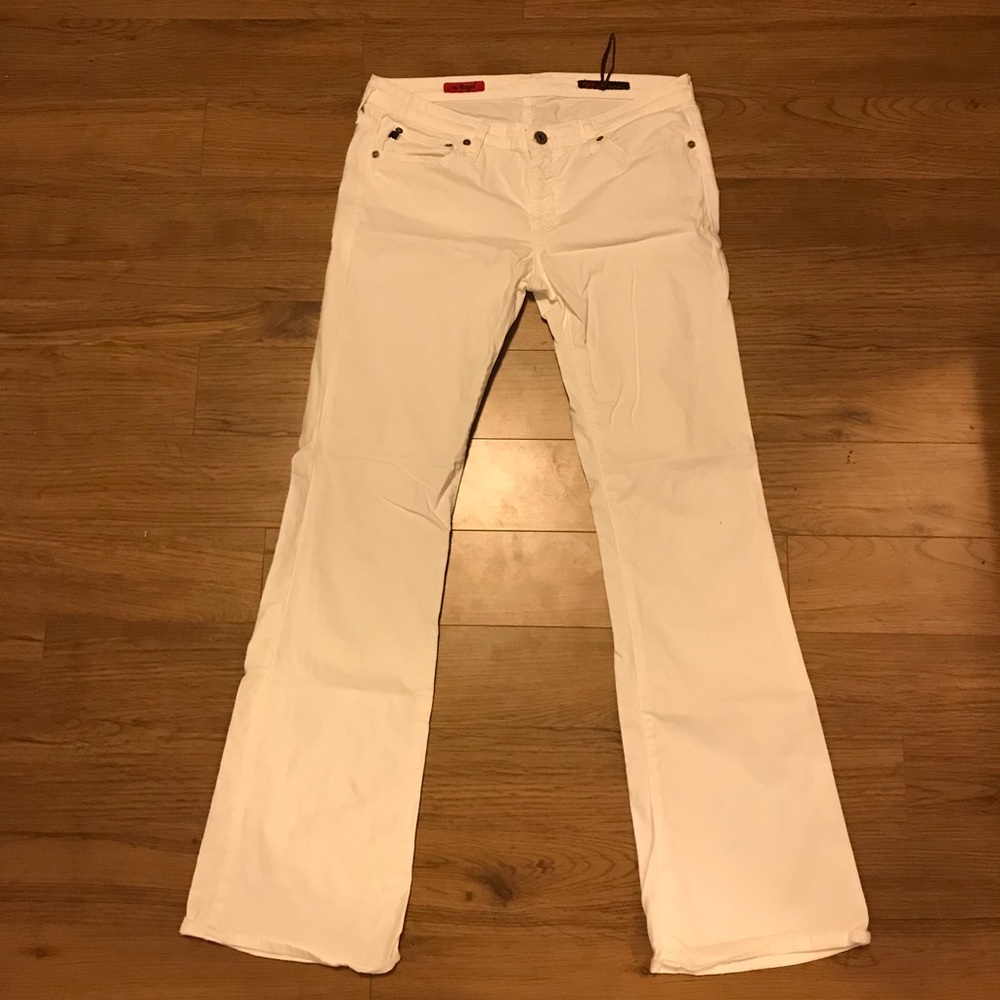 NWOT Size 30R AG Adriano Goldschmied White Pants