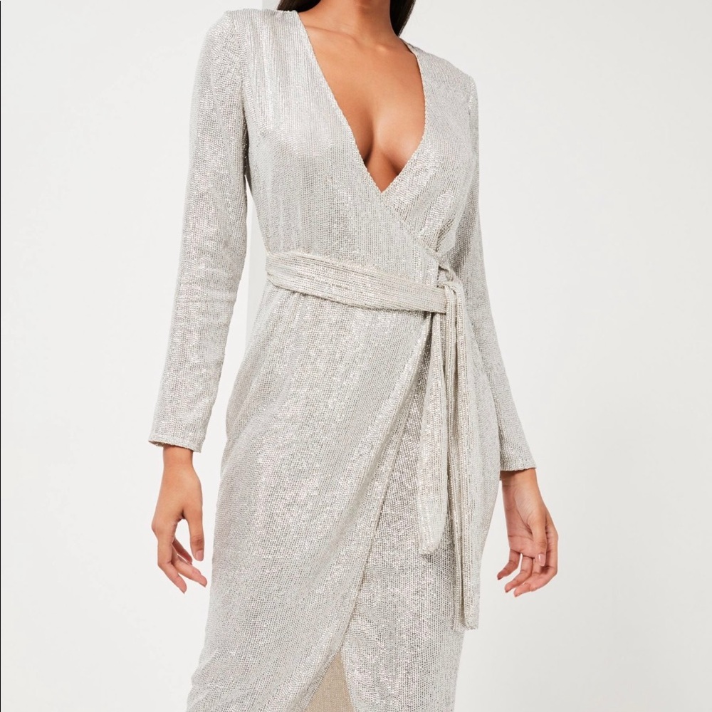 Sparkly wrap dress never worn.