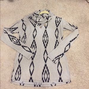 Grey and black tunic