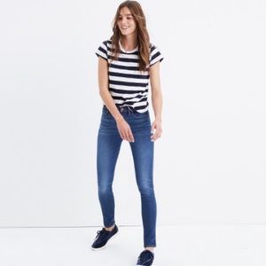 Madewell high riser skinny jeans