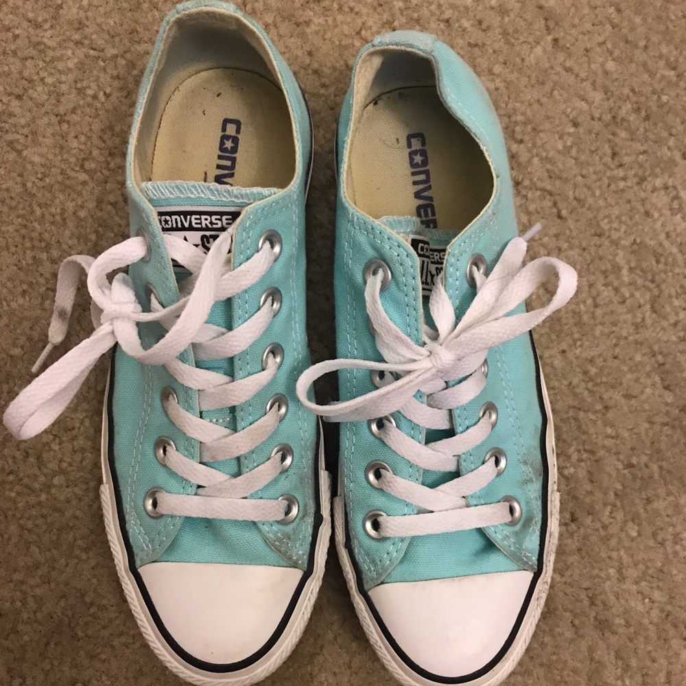 Teal Blue Converse