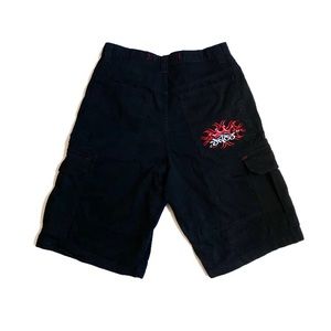 90s Vintage Black JNCO Jeans Shorts