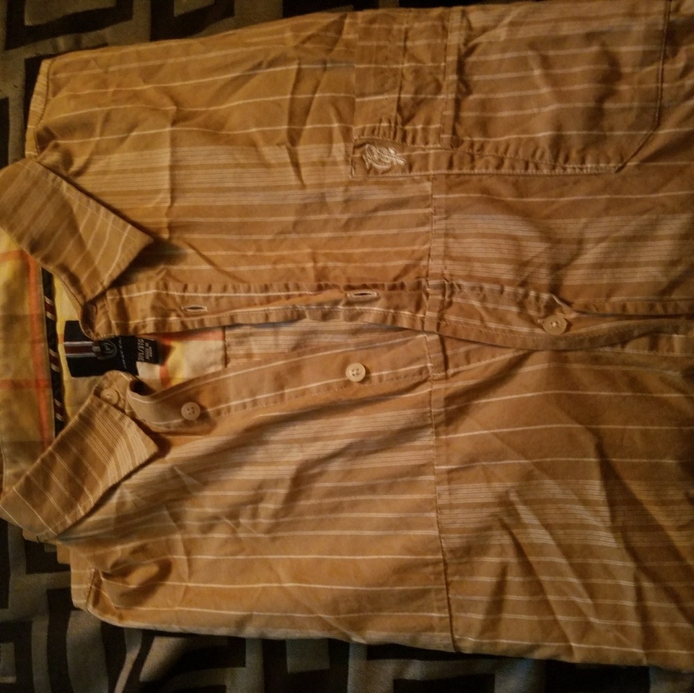 Short Sleeved Mens Button Up