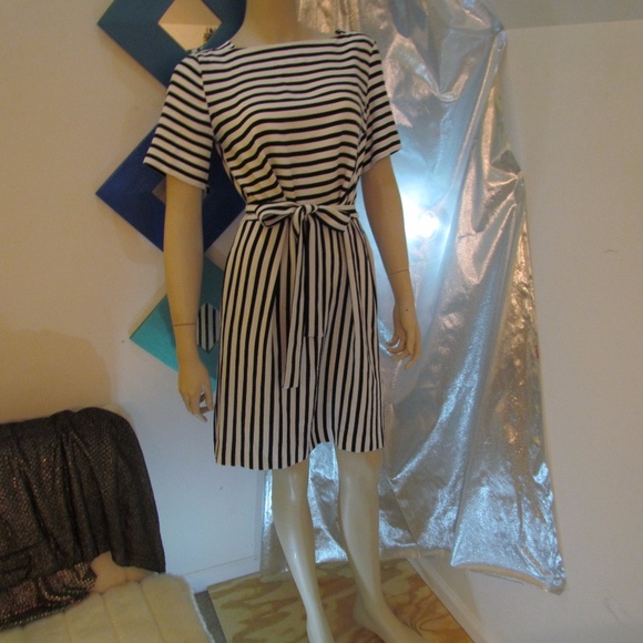 Anne Taylor Opposite Sides Stripped Dress - Picture 2 of 5