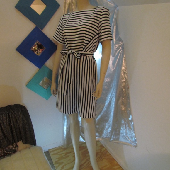 Anne Taylor Opposite Sides Stripped Dress - Picture 3 of 5