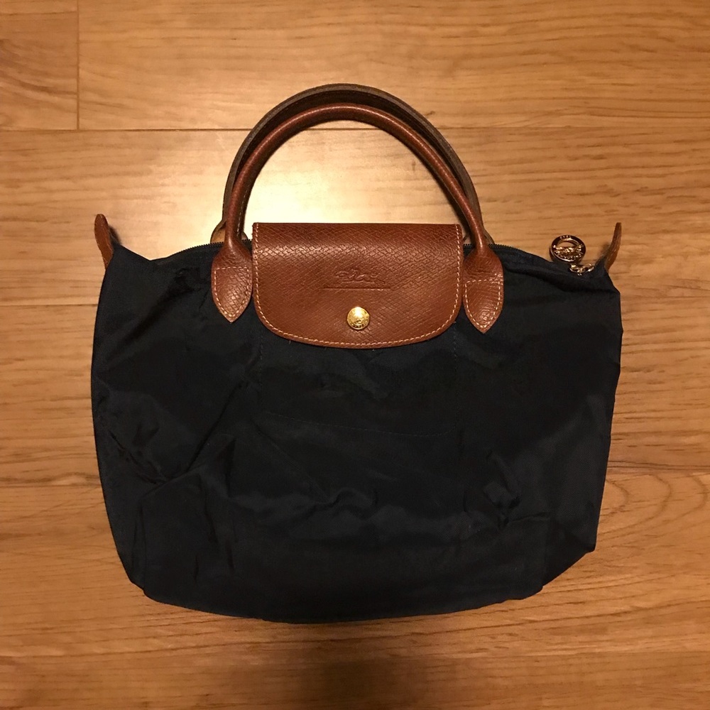 Longchamp Mini Le Pliage Handbag Navy