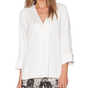 Rachel Zoe Lane V neck top in white Rachel Zoe Lane V neck top in white