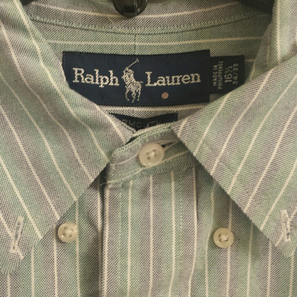 Ralph Lauren Stripe Shirt.Sz. 16 1/2 - Picture 2 of 3